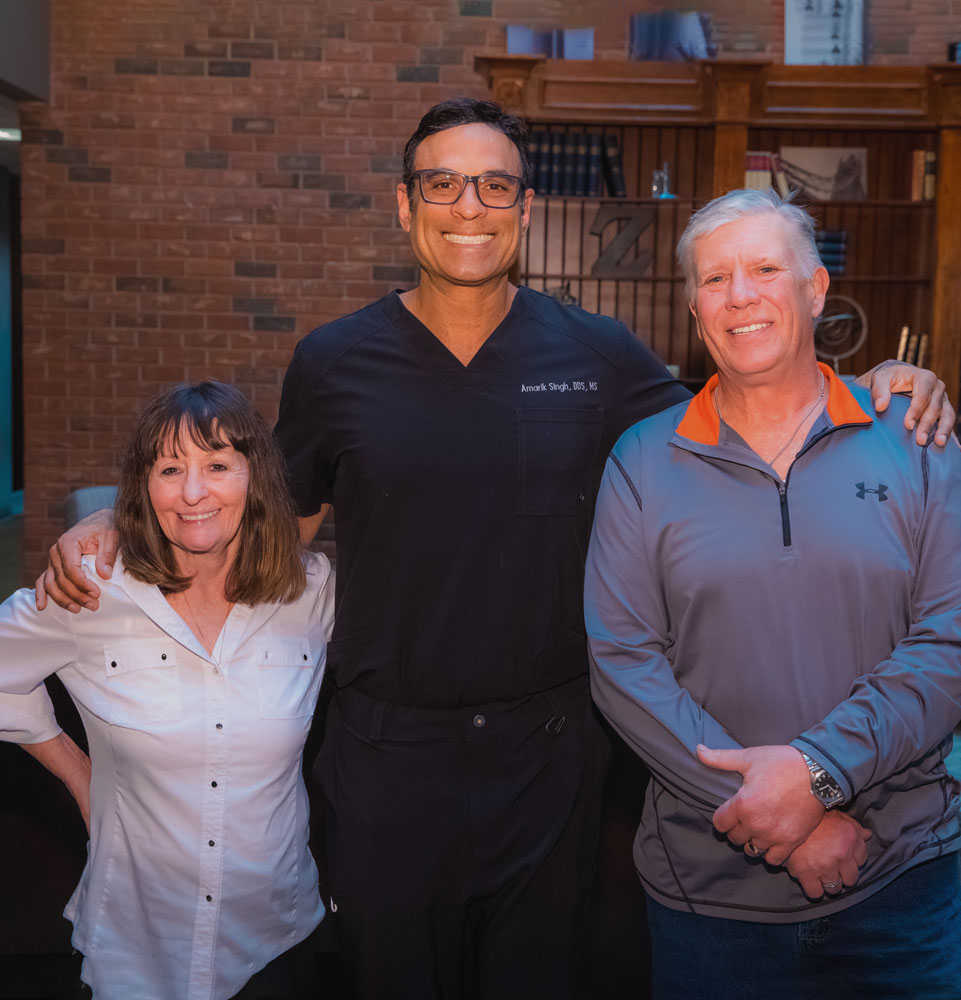 dr singh with larry and doris_after dental implant surgerys