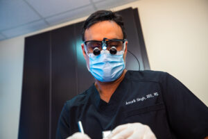 an image of Dr. Singh at his dental practice.